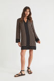 Linear Shift Dress  Rose Taupe Geo  hi-res