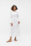 Linen Tie Detail Maxi Dress  Whisper White  hi-res