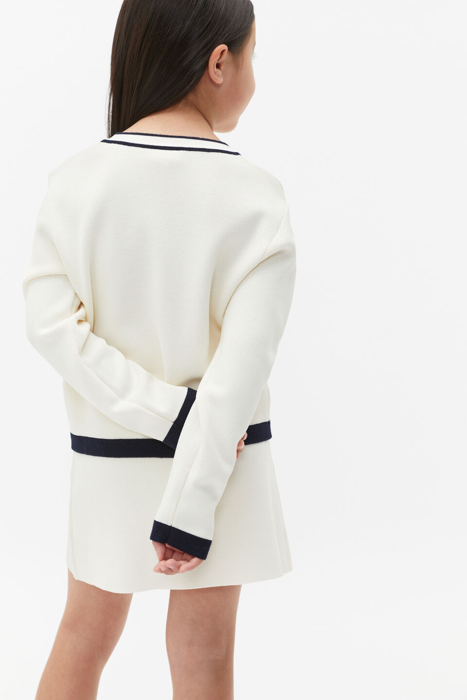 Button Knit Cardigan  Milk