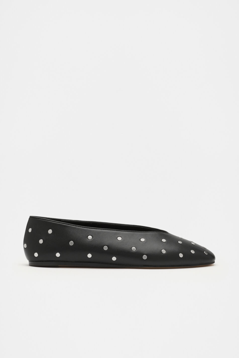 Margot Studded Ballet Flat  Black
