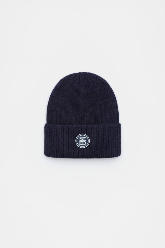 Rib Beanie  Midnight Blue  hi-res