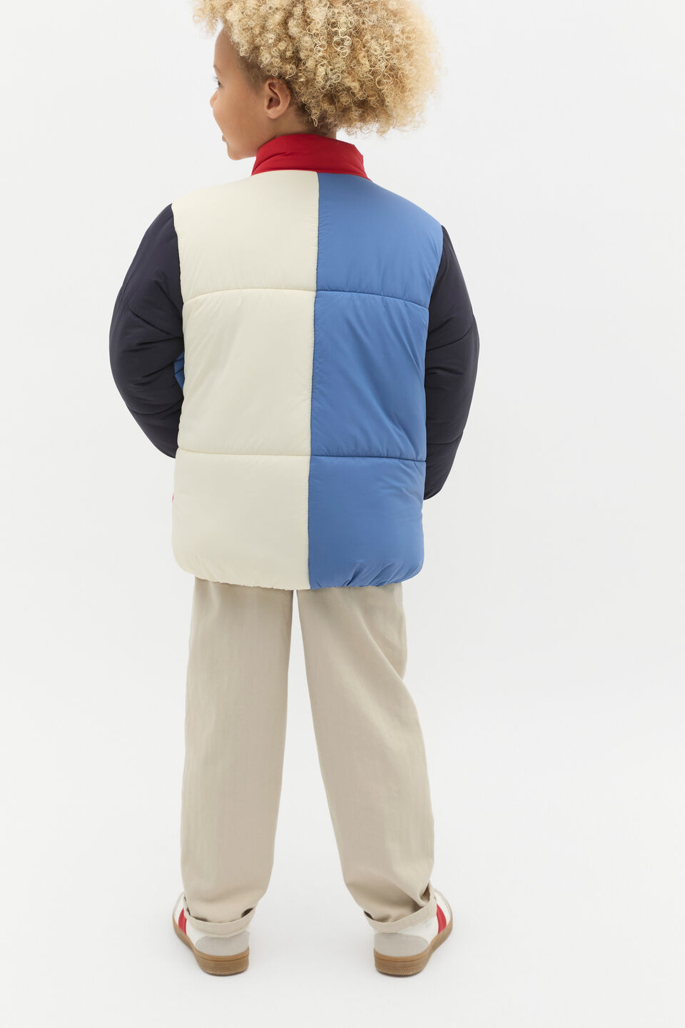 Colourblock Puffer Jacket  Multi
