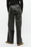 Leather High Rise Trouser  Black  hi-res