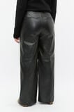 Leather High Rise Trouser  Black  hi-res