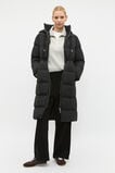 Longline Puffer Coat  Black  hi-res