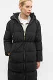 Longline Puffer Coat  Black  hi-res