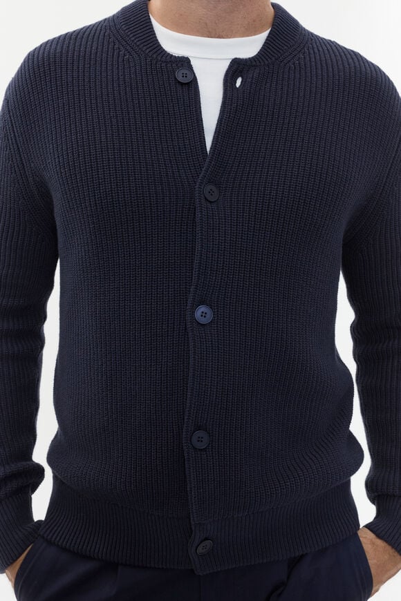 Crewneck Cardigan  Midnight Blue  hi-res