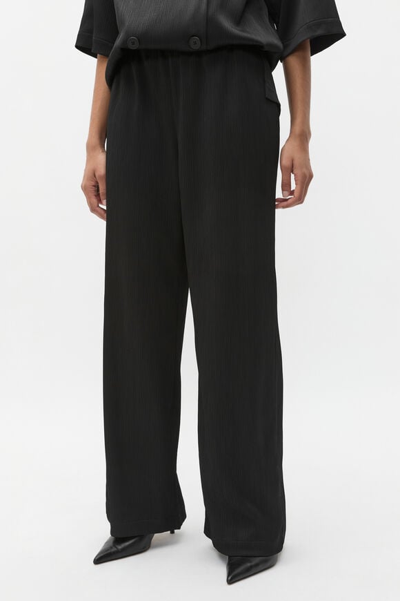 Plisse Pant  Black  hi-res