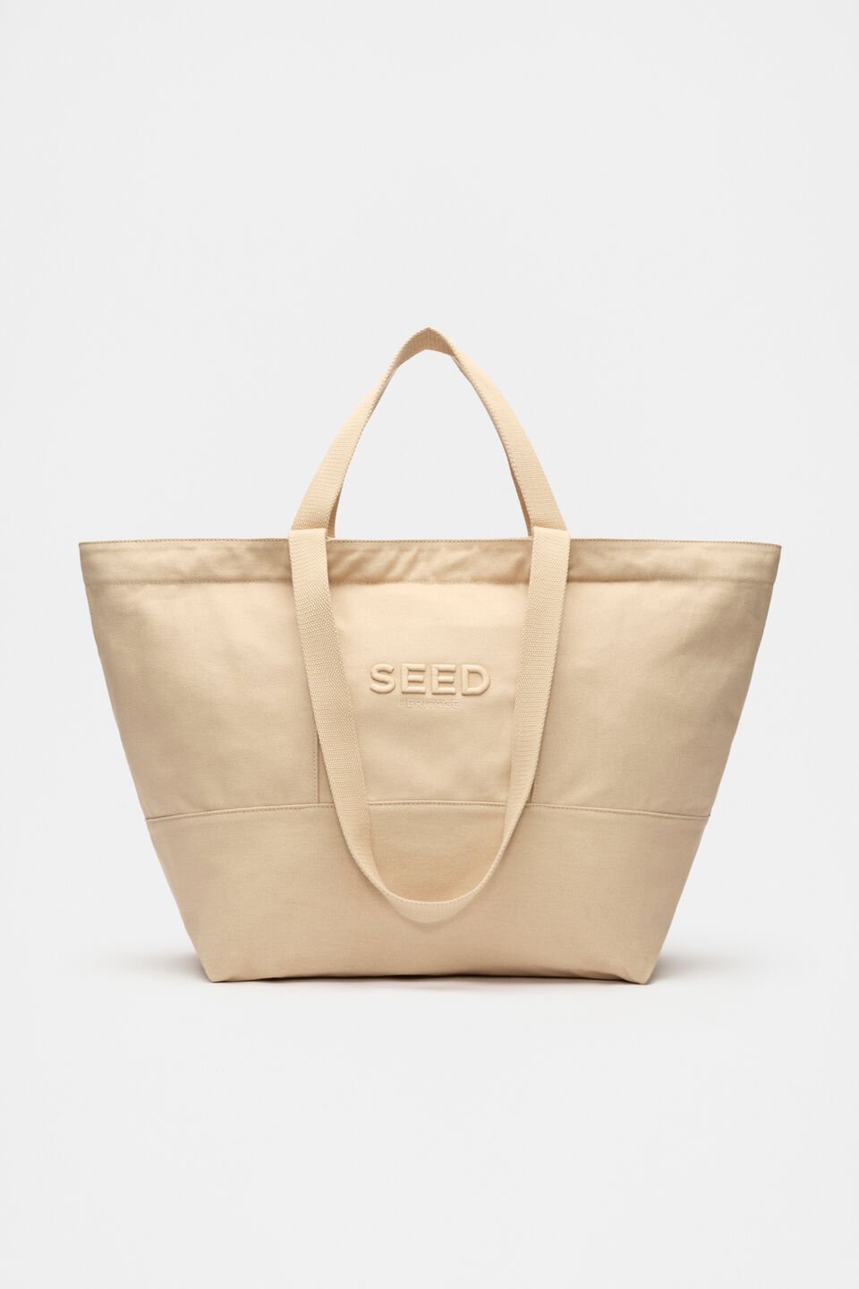 Seed Overnight Tote  Ecru