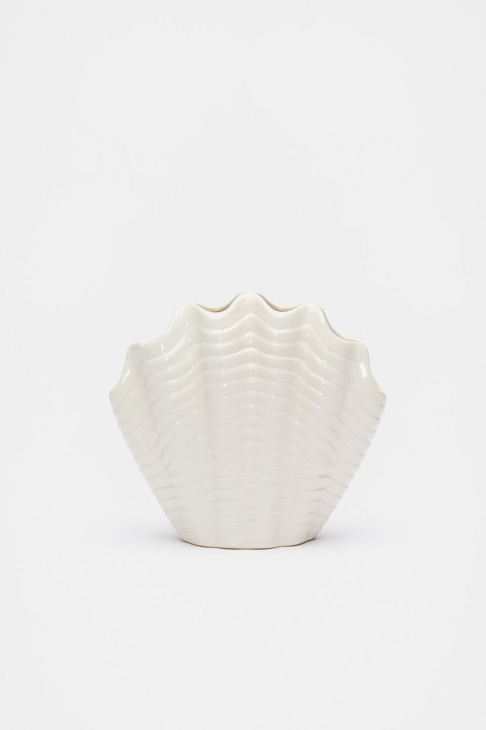Shell Vase  Cloud Cream