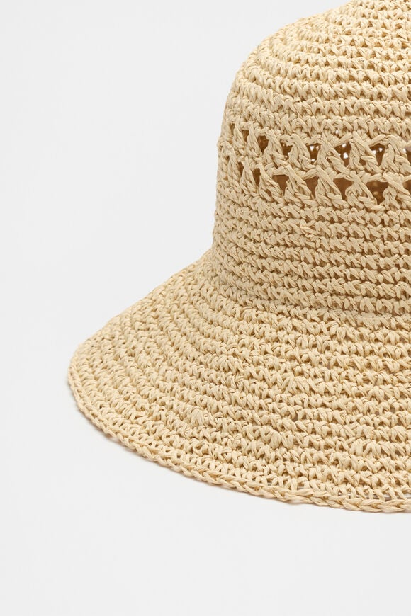 Woven Bucket Hat  Natural  hi-res