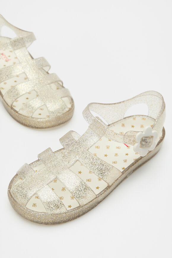 Cage Jelly Sandal  Gold Glitter  hi-res