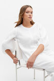 Core Linen Balloon Sleeve Top  Whisper White  hi-res