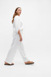 Core Linen Balloon Sleeve Top  Whisper White  hi-res