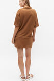 Linen Polo Top  Cinnamon Spice  hi-res