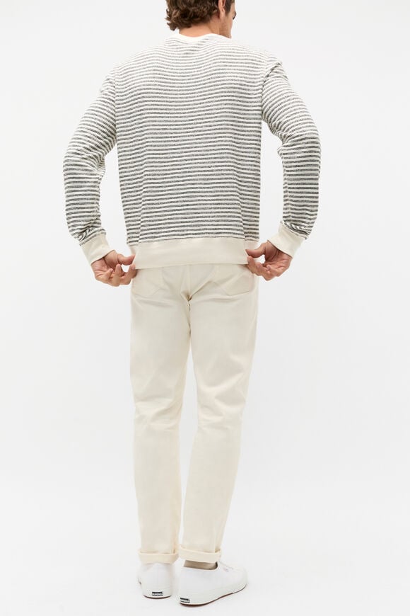 Stripe Crewneck  Ivory Stripe  hi-res