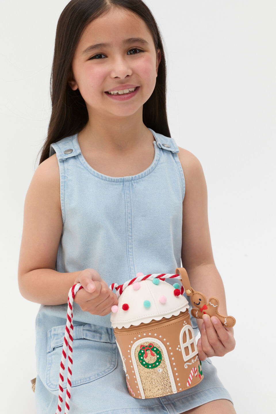 Gingerbread Bag Charm  Multi