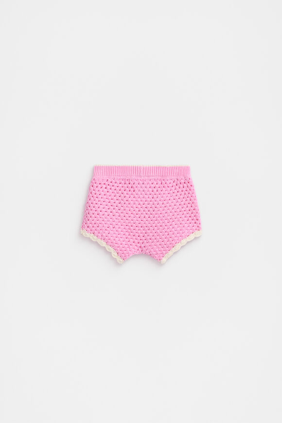 Crochet Short  Candy Pink  hi-res