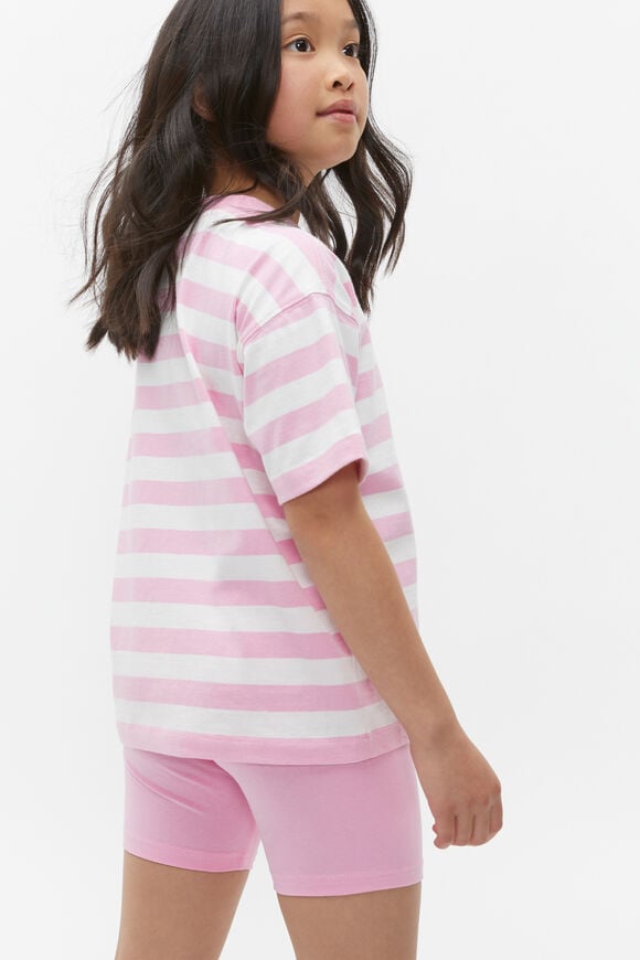 Core Stripe Tee  Candy Pink Stripe  hi-res