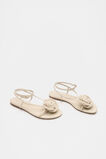 Ava Crochet Flower Sandal  Stone  hi-res