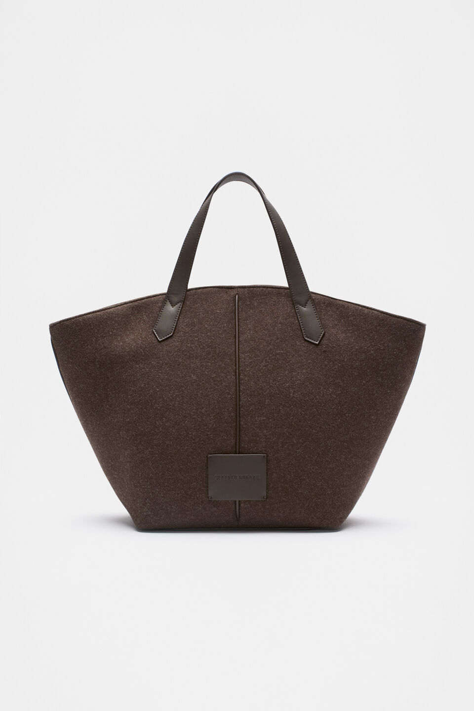 Felt Large Carry All Tote  Dark Espresso