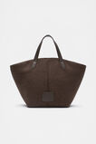 Felt Large Carry All Tote  Dark Espresso  hi-res