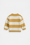 Stripe Knit Sweater  Saffron  hi-res