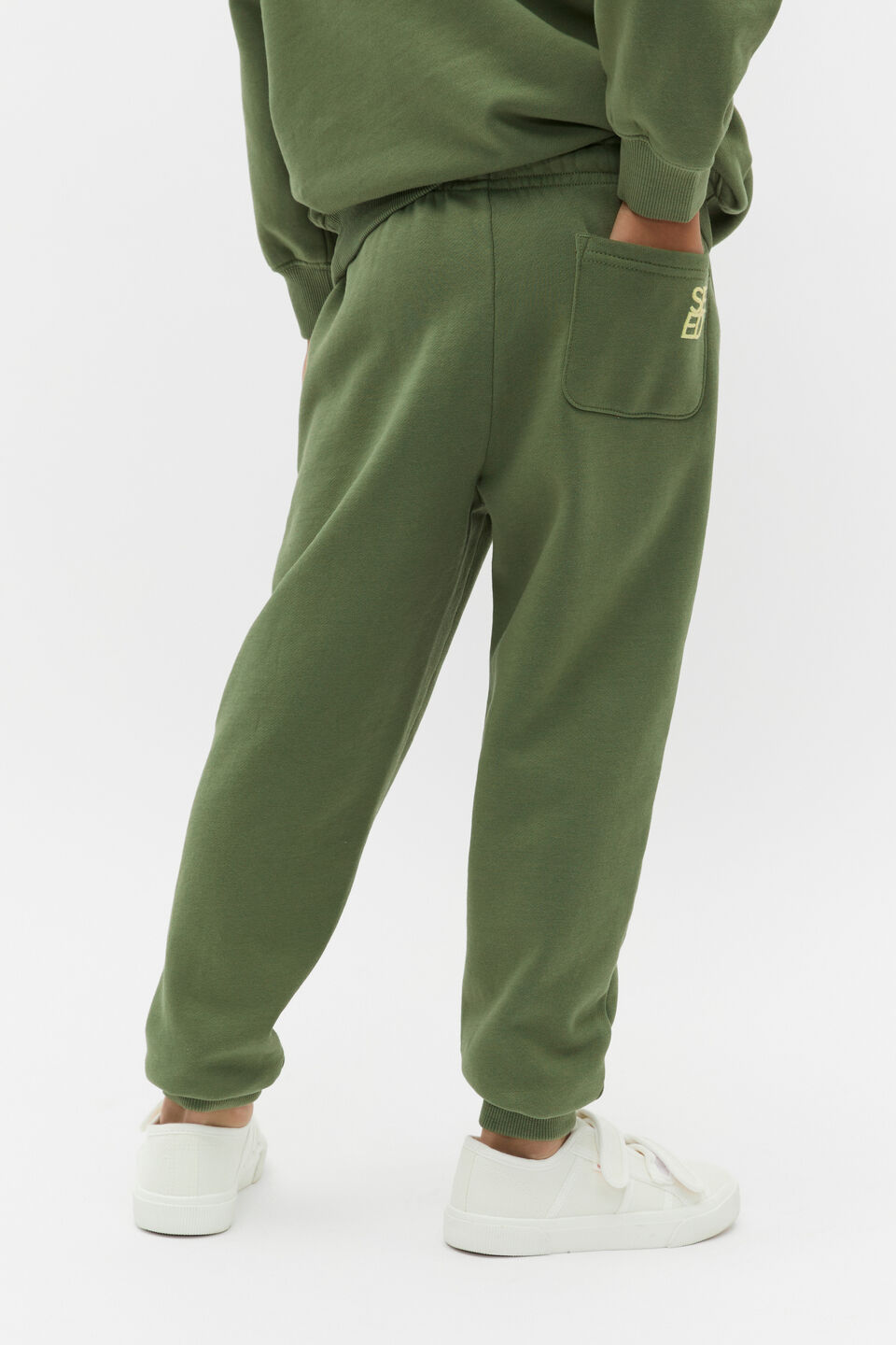 Washed Track Pant  Dark Sage