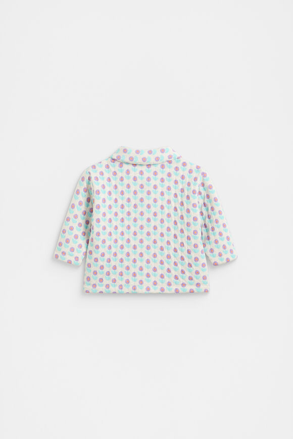 Quilted Flower Sweat  Sand Marle  hi-res