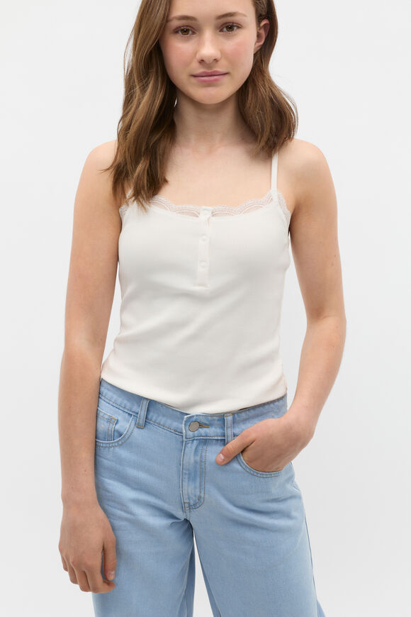 Lace Trim Cami  Canvas  hi-res