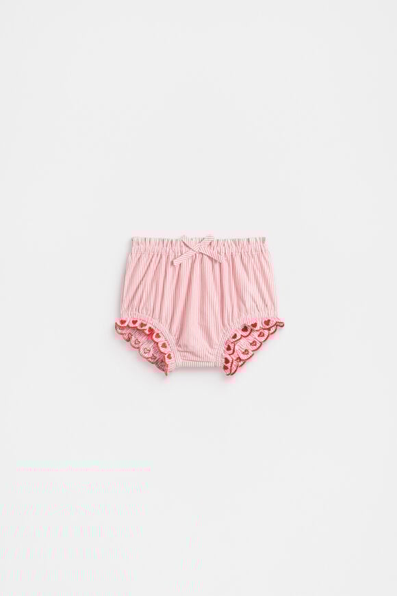Stripe Scallop Bloomer  Strawberry Red  hi-res