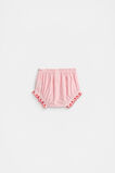 Stripe Scallop Bloomer  Strawberry Red  hi-res