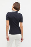 Contrast Rib Short Sleeve Polo  Twilight Blue  hi-res