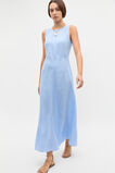 Linen Sleeveless Midi Dress  Cornflower Blue Crossdye  hi-res