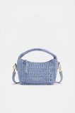 Woven Mini Cross Body Bag  Cornflower Blue  hi-res