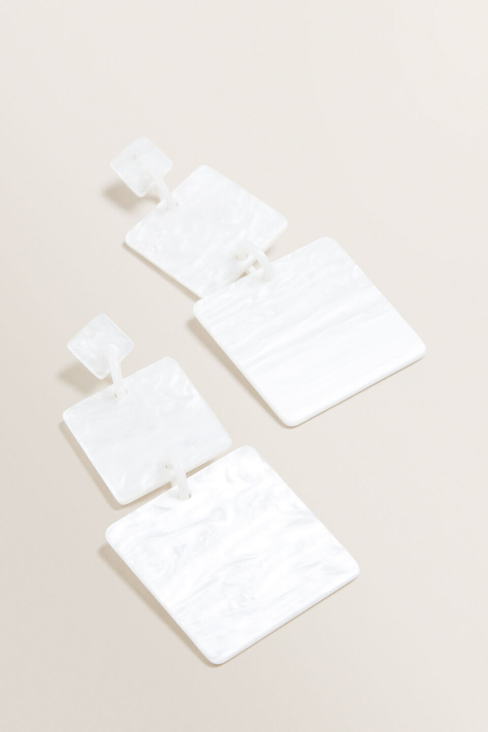 Double Square Drop Earrings  1