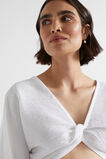 Textured Cotton Twist Top  Whisper White  hi-res
