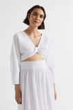 Textured Cotton Twist Top  Whisper White  hi-res