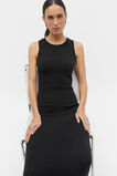 Knit Tank Midi Dress  Black  hi-res