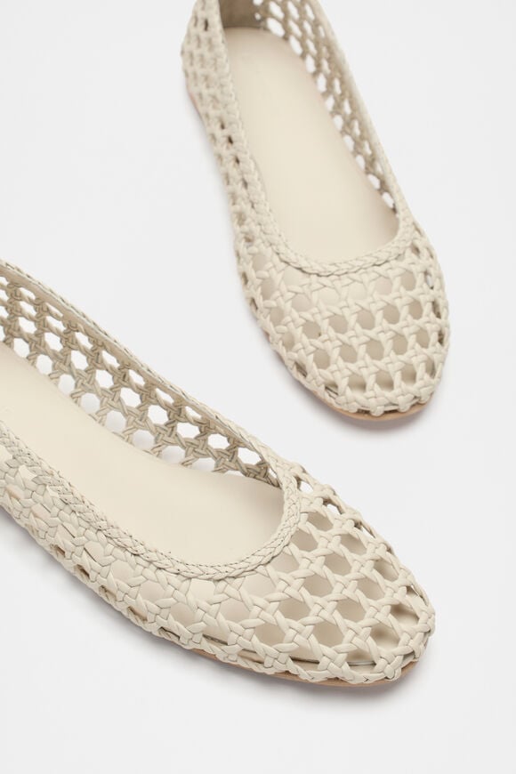 Eve Woven Ballet Flat  Cream  hi-res