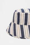 Wide Brim Stripe Bucket Hat  Midnight Sky  hi-res