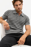 Merino Wool Polo  Black Stripe  hi-res