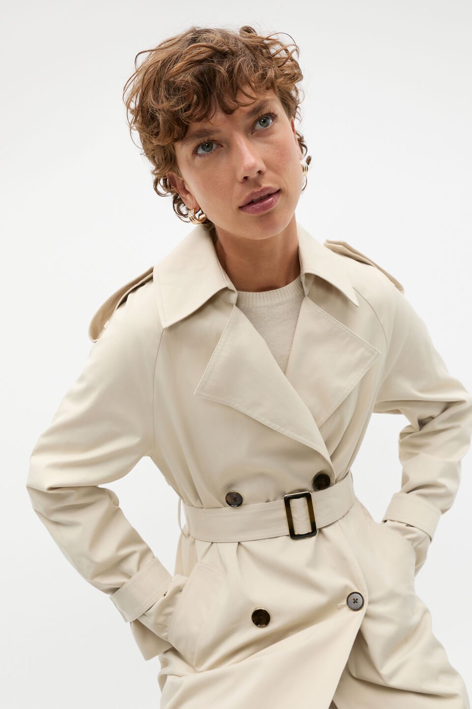 Minimalist Trench  Oat
