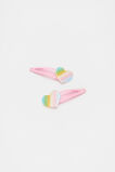Glitter Stripe Heart Snaps  Multi  hi-res