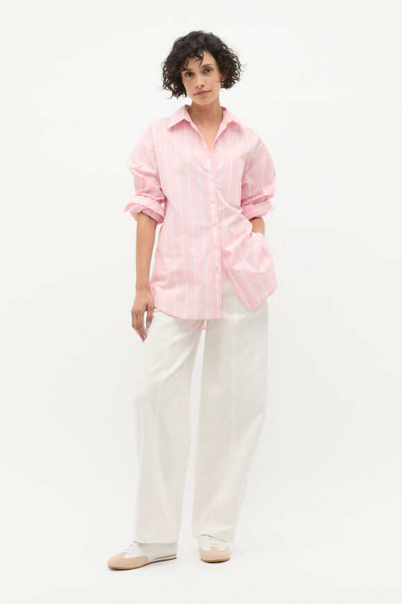 Barrel Leg Seam Front Jean  Cloud Cream  hi-res