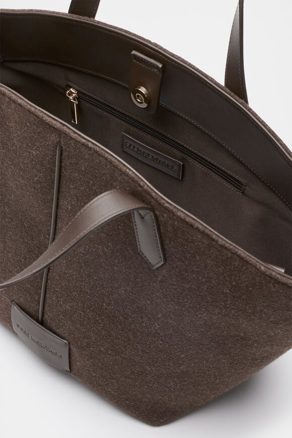 Felt Large Carry All Tote  Dark Espresso  hi-res