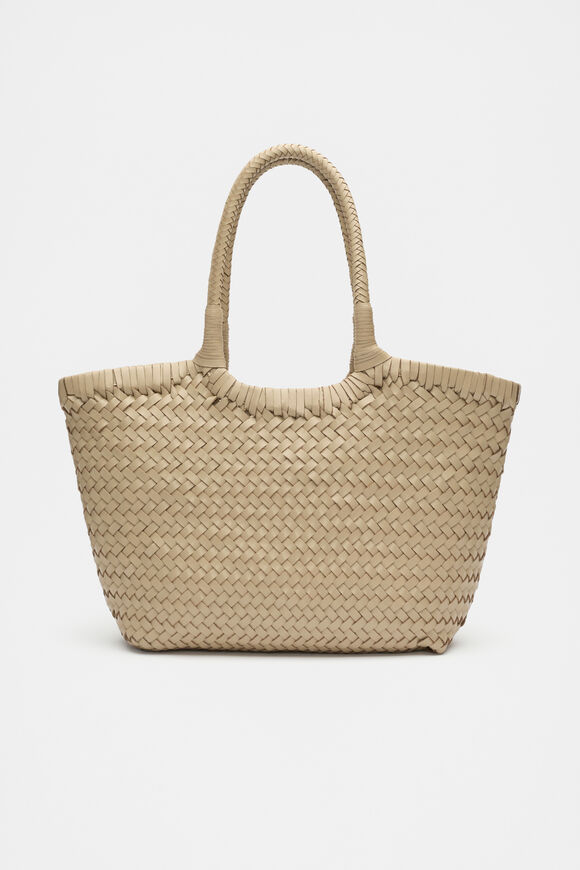 Leather Basket Bag  Rye  hi-res