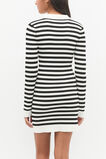 Stripe Knit Dress  Black  hi-res