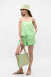 Core Linen Gathered Palazzo Short  Green Apple  hi-res