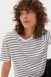 Linen Neat Tee  Black Stripe  hi-res